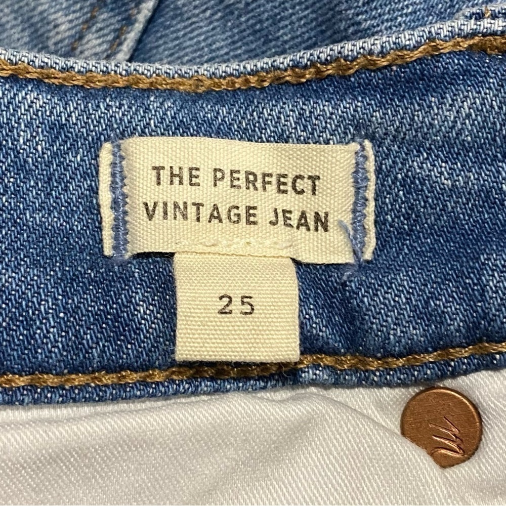 Madewell The Perfect Vintage Jean Denman Wash 25 Casual Distressed High Rise - Picture 9 of 10